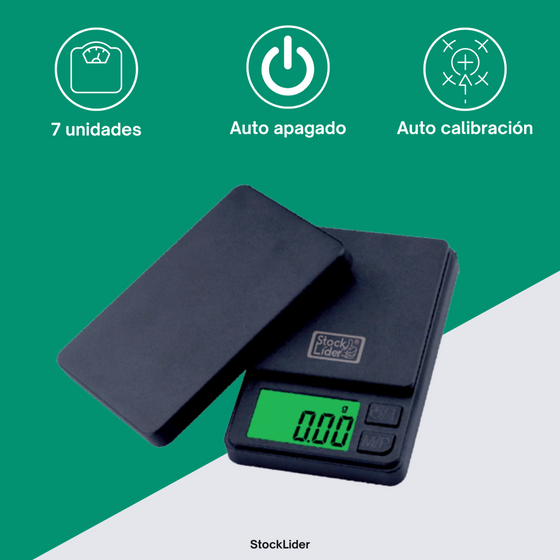 Báscula digital de precisión compacta