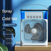 Ventilador aire frío con agua RGB USB
