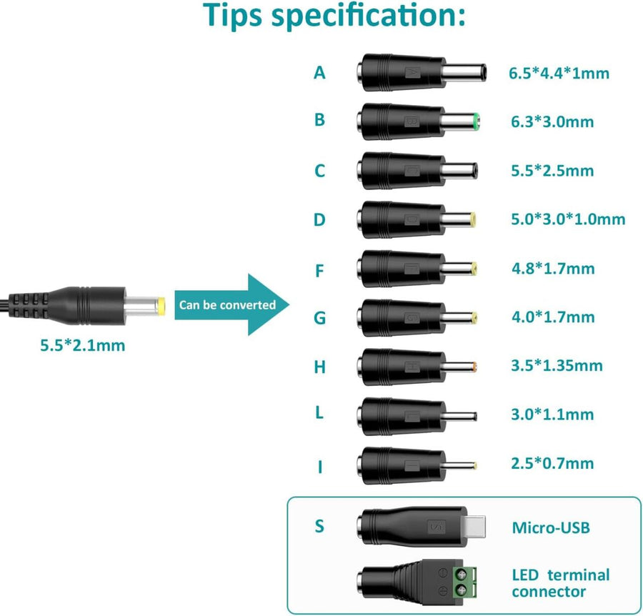 Adaptador universal de viaje para enchufes