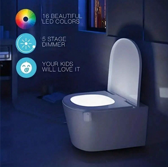 Luz inodoro sensor LED para noche