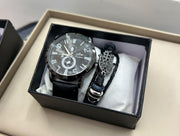 Set de reloj y pulsera para hombre