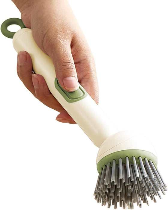 Cepillo multiusos con dispensador de jabón