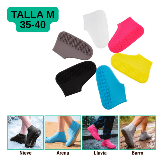 Cubrezapatos impermeables de silicona