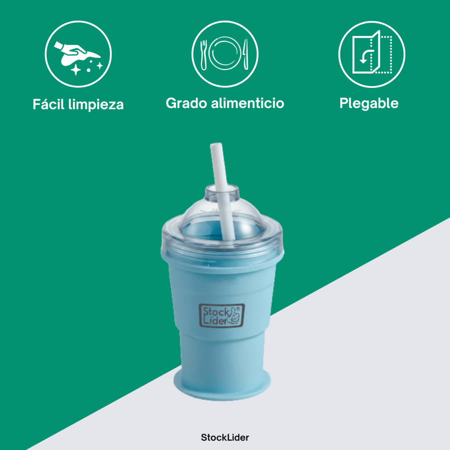 Hielo y bebida en un solo vaso