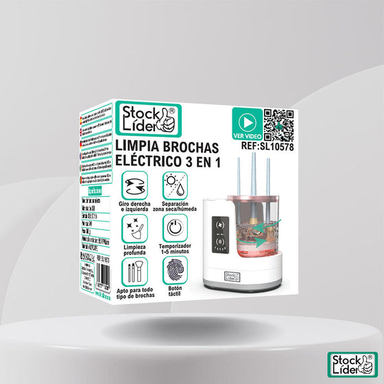 Limpia brochas eléctrico 3 en 1 USB