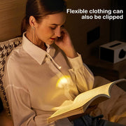 Mini luz con clip recargable para leer