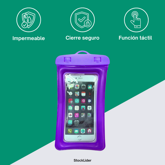 Funda impermeable para móvil táctil