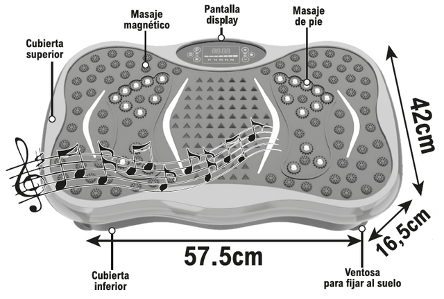 Máquina quemagrasas con vibración