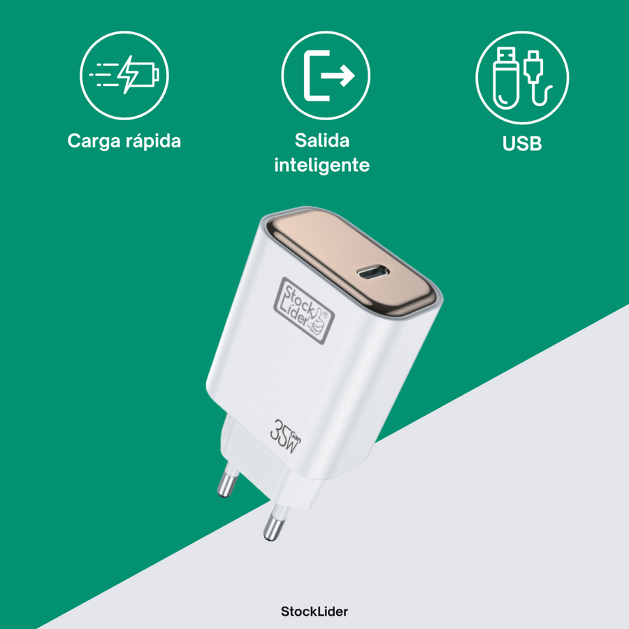 Cargador USB rápido 3.0A para tu día a día