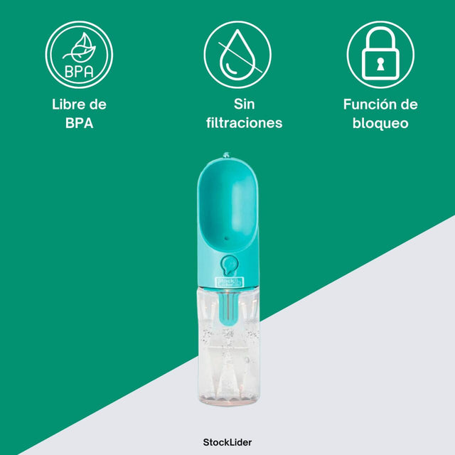 Bebedero para mascotas portátil con filtro