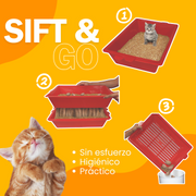 Sistema de limpieza para arenero de gatos