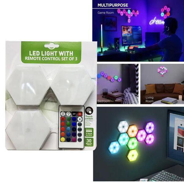 Luces LED de colores con mando | Set 3
