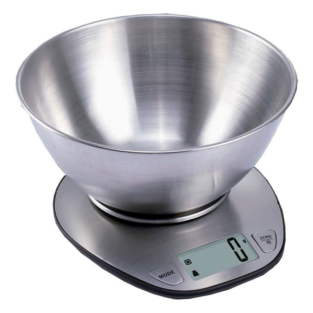 Báscula de cocina con bol inox precisa