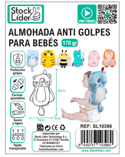 Almohada antigolpes para bebé transpirable