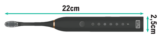 Cepillo de dientes sónico recargable USB-C