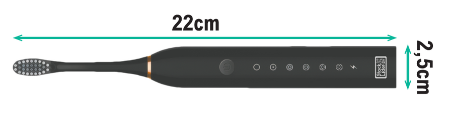 Cepillo de dientes sónico recargable USB-C
