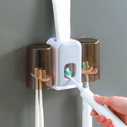 Soporte cepillo dientes con dispensador