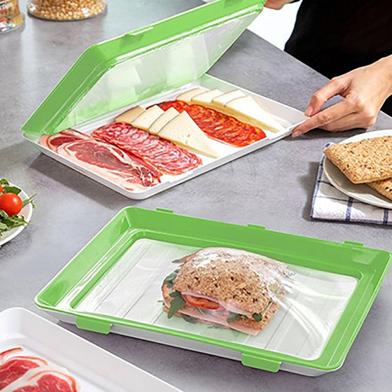 Bandejas apilables con tapa hermética