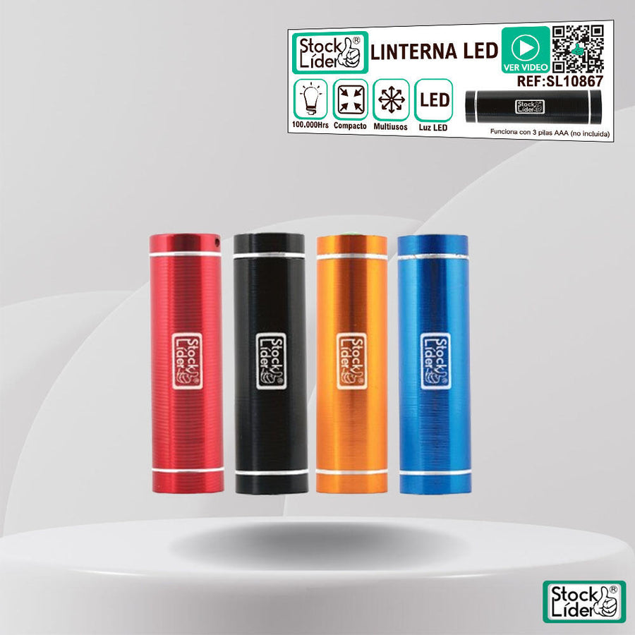Linterna LED compacta y potente