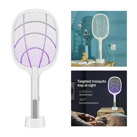 Raqueta mata mosquitos recargable USB