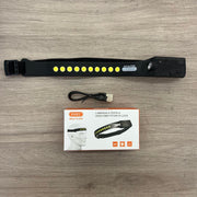 Linterna frontal recargable para exterior