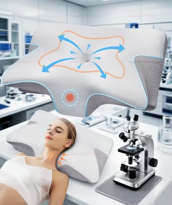 Almohada cervical viscoelástica ergonómica