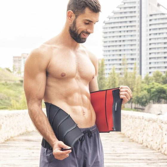 Faja deportiva sauna negra ajustable