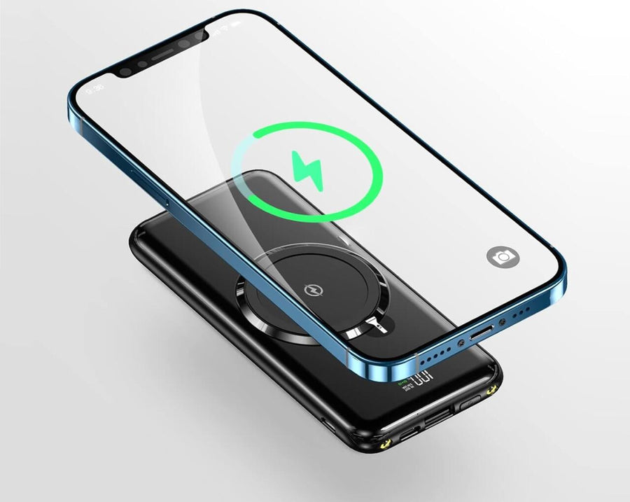 Powerbank inalámbrico con cables 12000mAh
