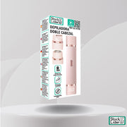 Depiladora doble cabezal USB para cara y cuerpo