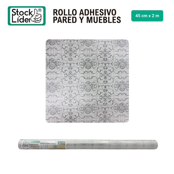 Rollo adhesivo pared y muebles 45x2 m