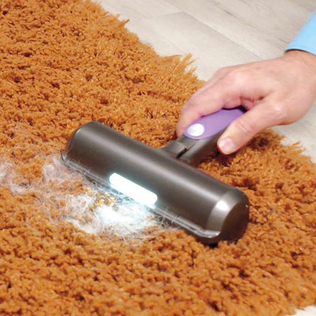 Rodillo quitapelos con luz LED reutilizable