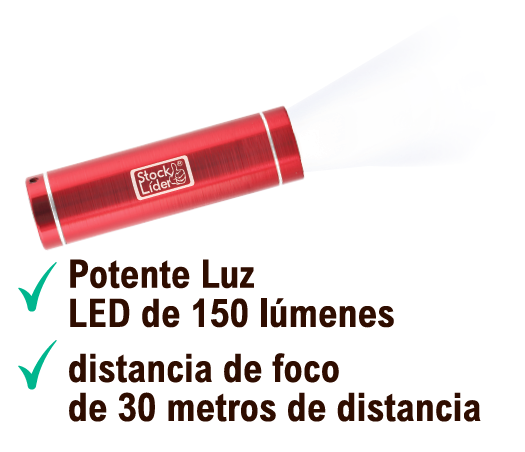 Linterna LED compacta y potente