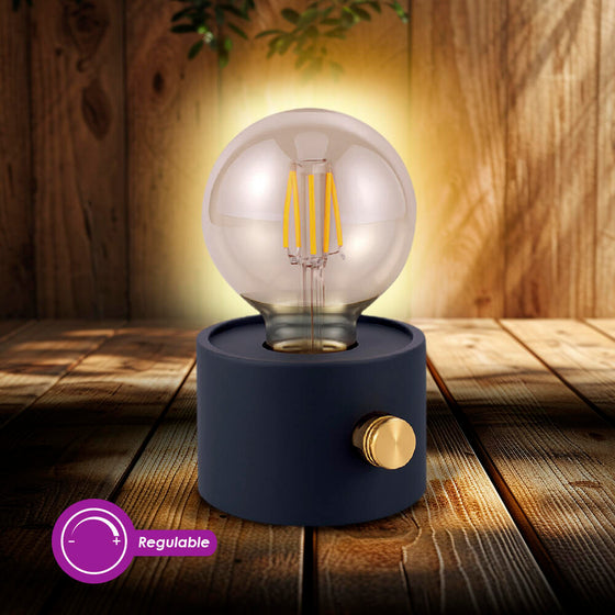 Lámpara bombilla retro regulable LED