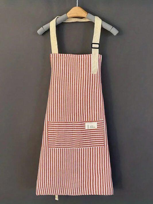 Delantal de algodón ajustable para cocina
