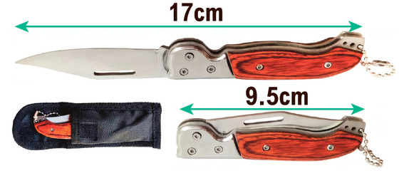 Navaja con funda compacta y resistente