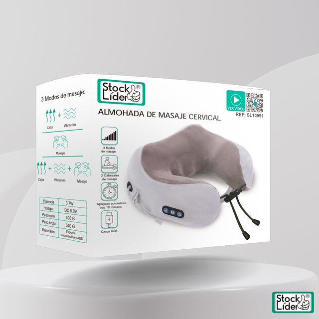 Cojín masajeador cervical inalámbrico