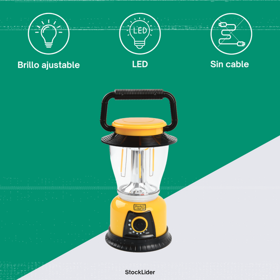 Lámpara camping portátil con brillo ajustable