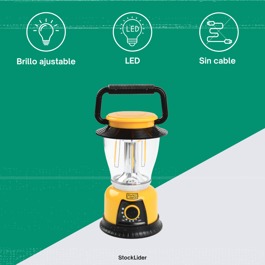 Lámpara camping portátil con brillo ajustable