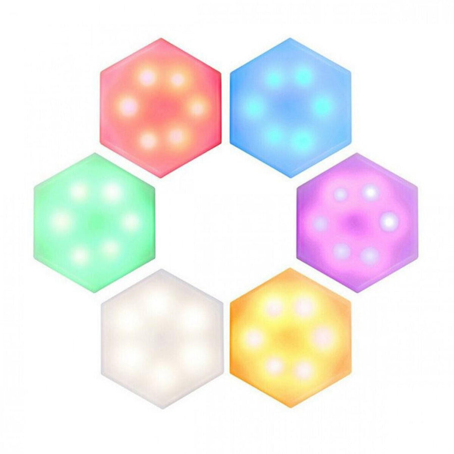 Luces Decorativas Hexagonales RGBW