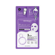 Mascarilla facial 3 pasos ácido hialurónico