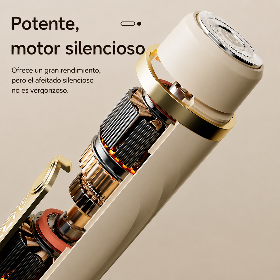 Depiladora doble cabezal recargable IPX7