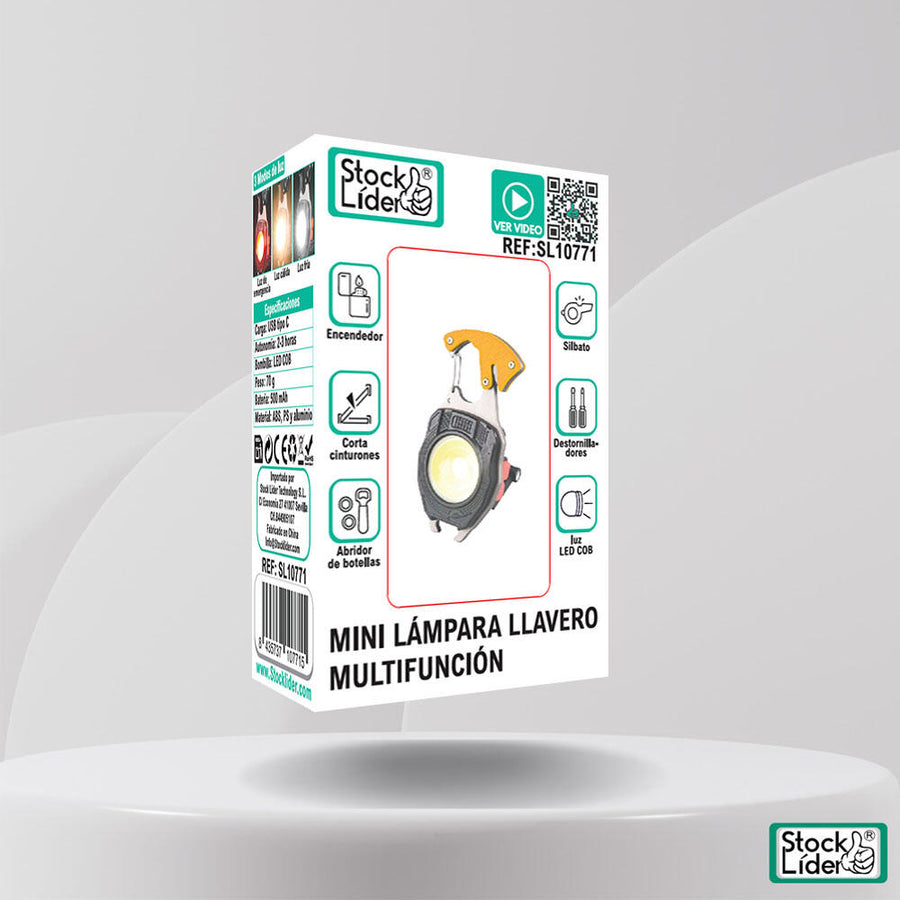 Mini lámpara llavero multifunción LED