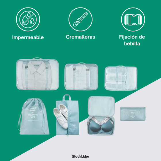 Set de bolsas de viaje organizadoras