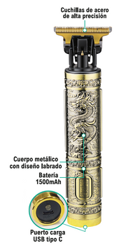 Maquinilla cortapelo profesional USB-C