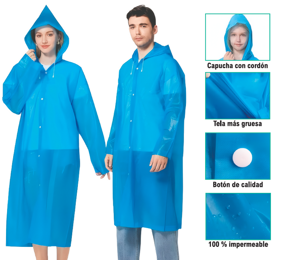 Chubasquero adulto impermeable unisex