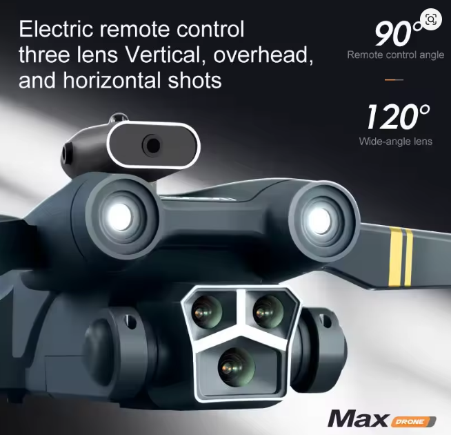Dron Y3 Ultra 4K con control y obstáculos