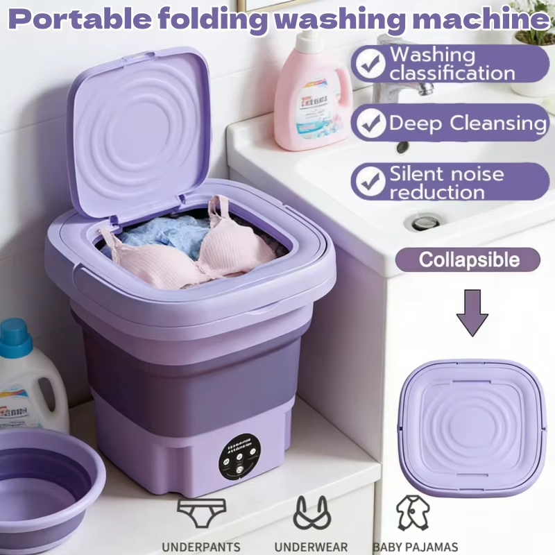 Lavadora portátil 9L plegable compacta