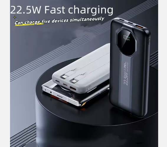 Power Bank 10000mAh con cables integrados