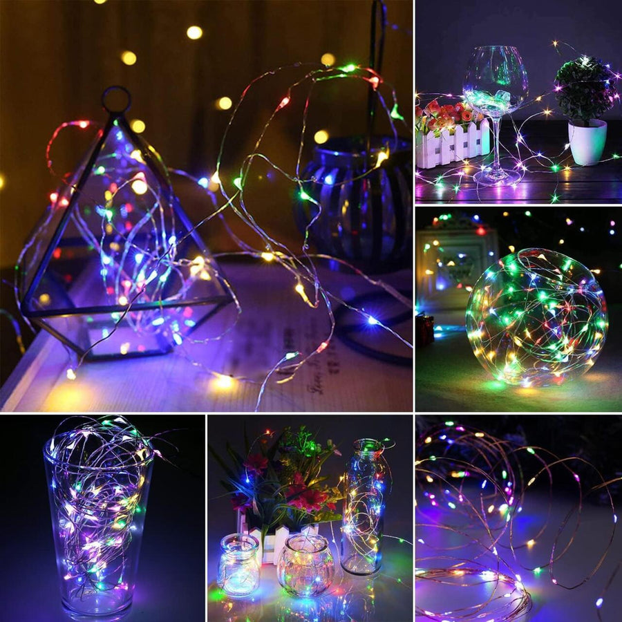 Luces LED multicolor 50 LED para decorar