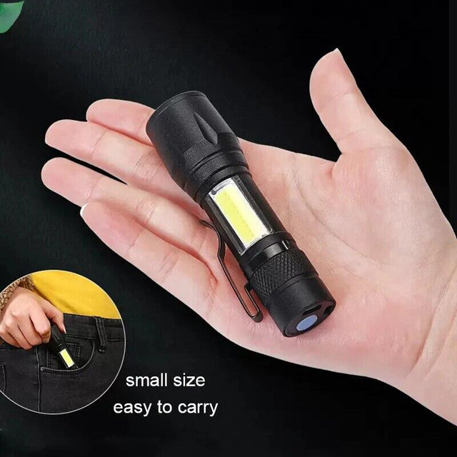 Linterna recargable con caja USB
